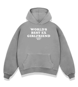1 grey Boxy Hoodie white WORLD'S BEST EX GIRLFRIEND #color_grey