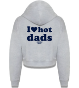 1 grey Cropped Zip Hoodie navyblue I love hot dads #color_grey