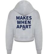 1 grey Cropped Zip Hoodie navyblue MAKES WHEN APART #color_grey