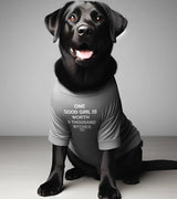 1 grey Pet T-Shirt white ONE GOOD GIRL IS WORTH A THOUSAND BITCHES #color_grey