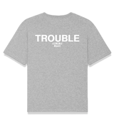 1 grey T-Shirt white TROUBLE #color_grey