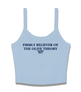 1 lightblue Cami Crop Top navyblue firmly believer of the olive theory #color_lightblue