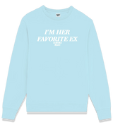 1 lightblue Sweatshirt white I'M HER FAVORITE EX #color_lightblue