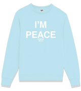 1 lightblue Sweatshirt white I'M PEACE #color_lightblue