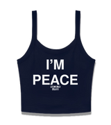1 navy Cami Crop Top white I'M PEACE #color_navy