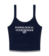 1 navy Cami Crop Top white PATHOLOGICAL OVERTHINKER #color_navy