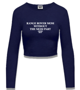 1 navy Cropped Longsleeve white RANGE ROVER MOM WITHOUT THE MOM PART #color_navy