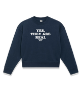 1 navy Cropped Sweatshirt white YES THEY ARE REAL #color_navy