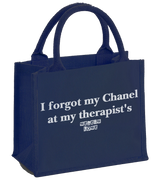 1 navy Mini Jute Bag white I forgot my Chanel at my therapist's #color_navy