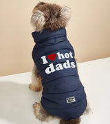 1 navy Pet Puffer Jacket grey I love hot dads #color_navy