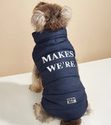 1 navy Pet Puffer Jacket white MAKES WE'RE #color_navy