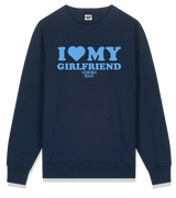 1 navy Sweatshirt lightblue I LOVE MY GIRLFRIEND #color_navy