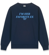 1 navy Sweatshirt lightblue I'M HER FAVORITE EX #color_navy