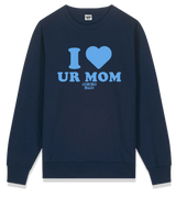 1 navy Sweatshirt lightblue I love UR MOM #color_navy