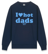1 navy Sweatshirt lightblue I love hot dads #color_navy