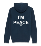 1 navy Zip Hoodie white I'M PEACE #color_navy