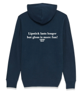 1 navy Zip Hoodie white Lipstick lasts longer but gloss is more fun #color_navy