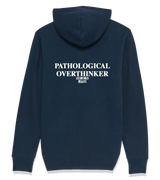 1 navy Zip Hoodie white PATHOLOGICAL OVERTHINKER #color_navy