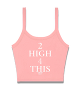 1 pink Cami Crop Top white 2 high 4 this #color_pink
