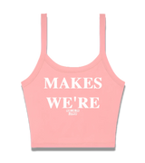 1 pink Cami Crop Top white MAKES WE'RE #color_pink
