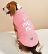 1 pink Pet Puffer Jacket white T ING ES #color_pink
