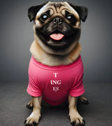 1 pink Pet T-Shirt white T ING ES #color_pink