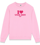 1 pink Sweatshirt fuchsia I love UGLY MEN #color_pink