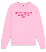1 pink Sweatshirt fuchsia SITUATIONSHIP SURVIVOR #color_pink