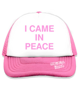 1 pink Trucker Hat pink I CAME IN PEACE #color_pink