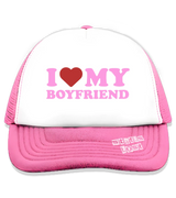 1 pink Trucker Hat pink I LOVE MY BOYFRIEND #color_pink