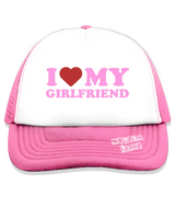 1 pink Trucker Hat pink I LOVE MY GIRLFRIEND #color_pink