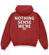 1 red Boxy Hoodie white NOTHING SENSE WE'RE #color_red