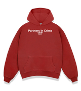 1 red Boxy Hoodie white Partners in Crime #color_red