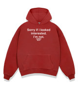 1 red Boxy Hoodie white Sorry if i looked interested. I'm not #color_red