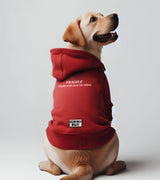 1 red Pet Hoodie white FRAGILE handle with care (or wine) #color_red