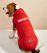 1 red Pet Puffer Jacket white INSECURITY #color_red
