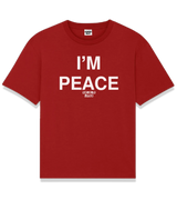 1 red T-Shirt white I'M PEACE #color_red