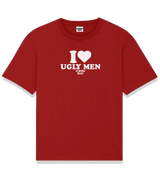 1 red T-Shirt white I love UGLY MEN #color_red