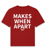 1 red T-Shirt white MAKES WHEN APART #color_red