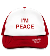 1 red Trucker Hat red I'M PEACE #color_red