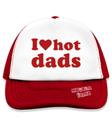 1 red Trucker Hat red I love hot dads #color_red
