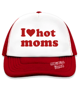 1 red Trucker Hat red I love hot moms #color_red