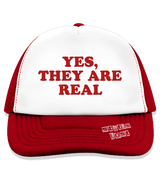 1 red Trucker Hat red YES THEY ARE REAL #color_red