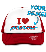 1 red Trucker Hat red i love custom #color_red