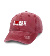 1 red Vintage Cap white I LOVE MY BOYFRIEND #color_red