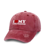 1 red Vintage Cap white I LOVE MY GIRLFRIEND #color_red