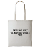1 sand Tote Bag black dirty but sexy underwear inside #color_sand