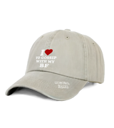 1 sand Vintage Cap white I love TO GOSSIP WITH MY BF #color_sand