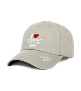 1 sand Vintage Cap white I love TO GOSSIP WITH MY GF #color_sand
