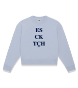 1 serene Cropped Sweatshirt navyblue ES CK TCH #color_serene
